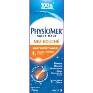 Physiomer Hypertonique Eau De Mer Hypertonique Sterile 15G/L 135 Ml Bt 1