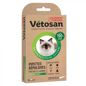Clement-Thekan Vetosan Pipettes Repulsives Chaton/Chat Boite 2