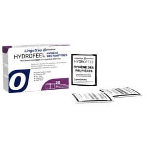 HYDROFEEL LINGETTES HYGIENE DES PAUPIERES Lingette oculaire imprégnée pour l'hygiène des paupières, dispositif médical, bt 20