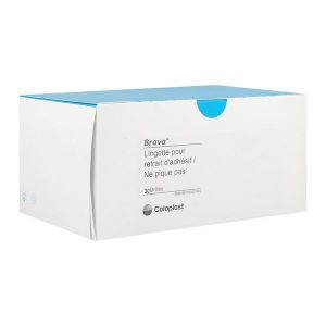 BRAVA LINGETTES RETRAIT ADHESIF Lingette imprégnée antiadhésive, bt 30