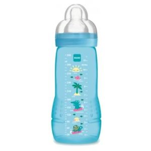 Mam Biberon Easy Active 2Eme Age Garcon 330 Ml Bleu 1