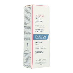 DUCRAY ICTYANE Nutri Creme Riche hydratante 24 H - tube 40 ml