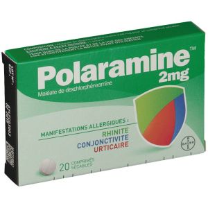 POLARAMINE 2 MG COMPRIME SECABLE B/20