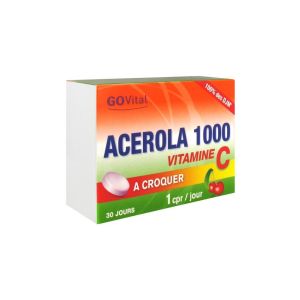 Govital Acérola 1000 Vitamine C 30 Comprimés à Croquer