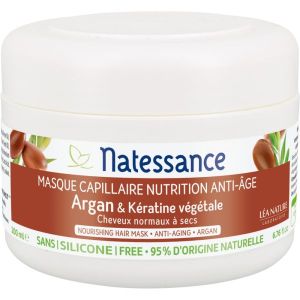 Natessance Masque capillaire nutrition Argan et Kératine - 200 ml
