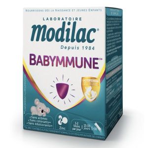 MODILAC BABYMMUNE Poudre à diluer, complément alimentaire à base de lactoferrine et de zinc, Bte 30