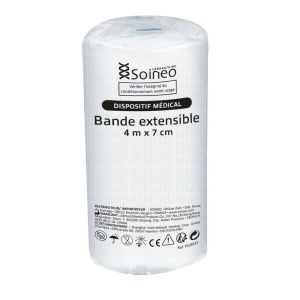 Soineo Bande extensible sous cellophane - 4 m x 7 cm