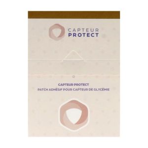 CAPTEUR PROTECT Patch adhésif capteurs de glycémie Freestyle Libre et Simplera, marron, bt 4