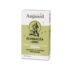 Aagaard Propolentum, Echinacéa, Zinc - 30 pastilles