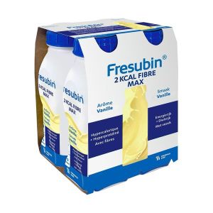 FRESUBIN 2 KCAL FIBRE DRINK MAX Denrée alimentaire destinée à des fins médicales spéciales, vanille, 300 ml x 4