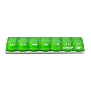 Anabox Pilulier Box7 Vert A 7 Cases Et Couvercles Independants 1