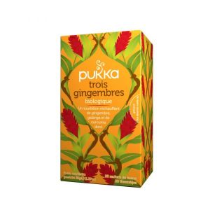Pukka Infusion Trois gingembres (Three Ginger) BIO - boite de 20 sachets