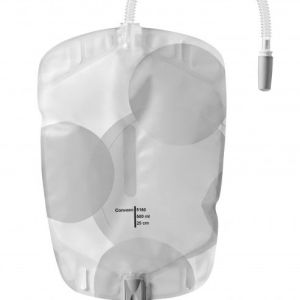 Conveen® poche à urine - Boîte de 30 poches de jambe ambulatoires 500ml - tubulures crénelées de 30 cm ajustables Référence: 051600