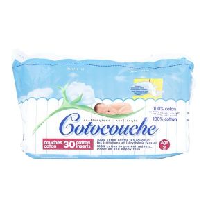 Cotocouche couches 100% coton 2e age 30 couches