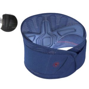 LOMBOGIB DOUBLE ACTION Ceinture de soutien lombaire renforcée, hauteur 21 cm, bleu, taille 1 (ref. 6667), unité