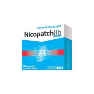 Nicopatchlib 21 Mg/24 Heures (Nicotine) Dispositif Transdermique Dispositif Transdermique En Sachet (Papier / Polyester / Aluminium / Resine De Copoly