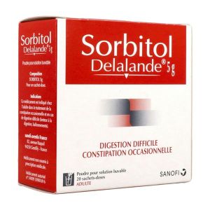 Sorbitol Delalande Menthe 5 G Poudre Pour Solution Buvable En Sachet-Dose B/20