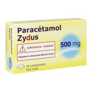 PARACETAMOL ZYDUS 500 mg comprimés B/16