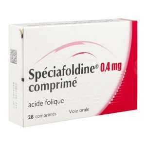 SPECIAFOLDINE Comprimé 0,4 mg, boîte 28