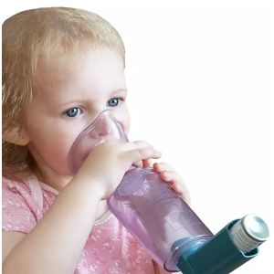 ABLE SPACER INHALATION AVEC MASQUE PEDIATRIQUE CHAMBRE 1