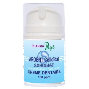 Pharmaphyt Argent Colloïdal crème Dentaire 100 ppm - tubless 50 ml