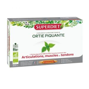 Superdiet Ortie piquante BIO- coffret 20 ampoules de 15 ml