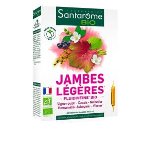Santarome Jambes légères BIO - 20 ampoules de 10 ml