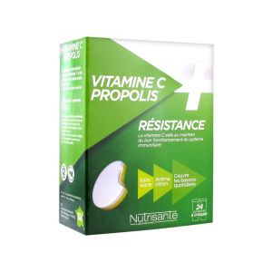 Nutrisanté Vitamine C + Propolis Résistance 24 Comprimés