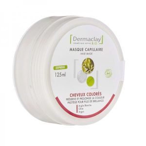 Dermaclay - Masque cheveux colorés, décolorés, méchés BIO - pot 125 ml