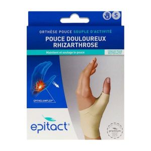 EPITACT ORTHESE PROPRIOCEPTIVE SOUPLE Orthèse de poignet pouce proprioceptive, à base d'EpitheliumFlex, droit, small, unité