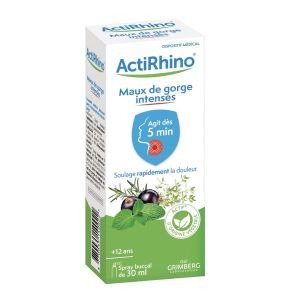 Actirhino Maux De Gorge Intenses Liquide Flacon 30 Ml 1