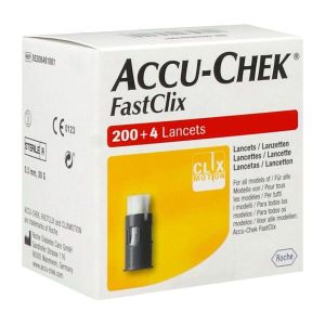 ACCU - CHEK FASTCLIX Lancette stérile à usage unique en barillet, bt 204