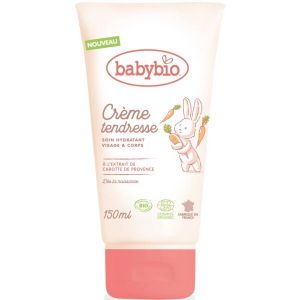 Babybio Crème Tendresse, Crème hydratante visage et corps BIO - 150 ml