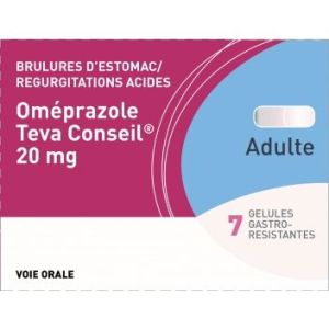Omeprazole Teva Conseil 20 Mg Gelule Gastro-Resistante B/7