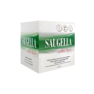 SAUGELLA COTTON TOUCH SERVIETTES JOUR BOITE DE 14