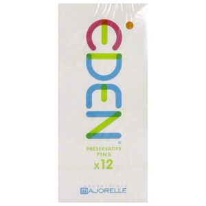 EDEN Préservatif fin, extralubrifié, avec réservoir, bt 12