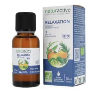 NATURACTIVE BIO RELAXATION COMPLEX' POUR DIFFUSION Parfum d'ambiance bio aux 5 huiles essentielles, fl 30 ml