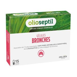 OLIOSEPTIL BRONCHES Gélule, complément alimentaire à base d'huiles essentielles, bt 15