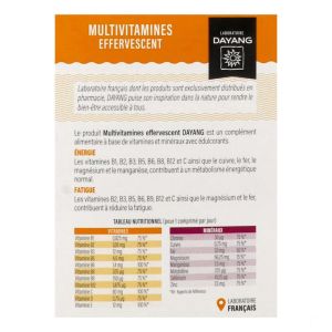 Dayang Multivitamines effervescent - 20 comprimés