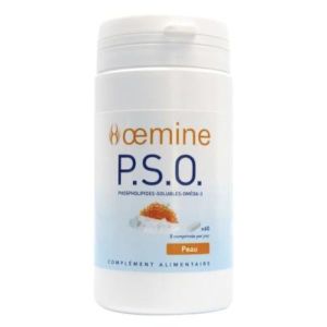 OEMINE P.S.O. Comprimé, complément alimentaire à base de lécithine marine, bt 60