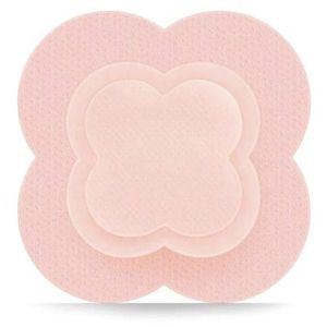 ALLEVYN LIFE Pansement hydrocellulaire composite à bords adhésifs, stérile, très absorbant, 21 cm x 21 cm (ref. 66801070), bt 10