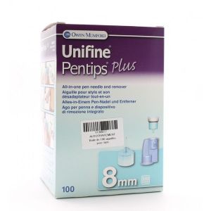 Unifine Plus Aiguille Pour Style Injecteur Insuline 8 Mm Bt 100