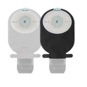 SENSURA MIO FLEX VISIO POCHE OUVERTE MAXI Poche vidable système 2 pièces, à couplage adhésif, textile neutre opaque, noir, diamètre 50 mm (ref. 197849), bt 30