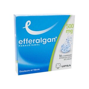 EFFERALGANMED 500 mg (paracétamol) comprimés effervescents sécables B/16