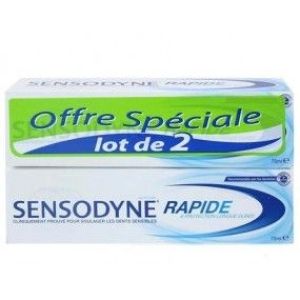 Sensodyne rapide tb75ml lot de 2