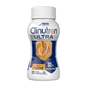 CLINUTREN ULTRA Denrée alimentaire destinée à des fins médicales spéciales, saveur praliné, 200 ml x 4