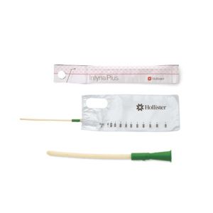 INFYNA PLUS Set de sondage urinaire intermittent autolubrifié, type Nélaton, pour femme, CH 14, code couleur vert (ref. 86141), bt 30