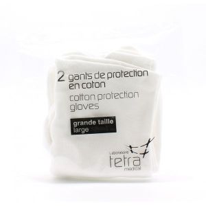 HYDRA Gant à pansement 100 % coton, grande taille (ref. 60020), paire