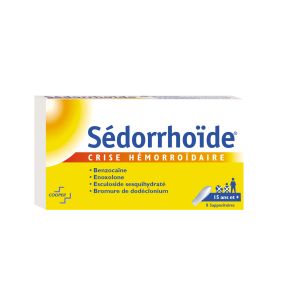 SEDORRHOIDE CRISE HEMORROIDAIRE SUPPOSITOIRE B/8