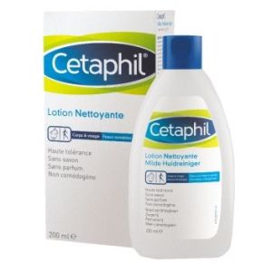 CETAPHIL LOTION NETTOYANTE PEAUX SENSIBLES FLACON DE 200 ML